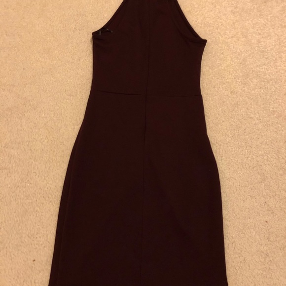 Forever 21 high neck wine mini dress - Picture 3 of 3